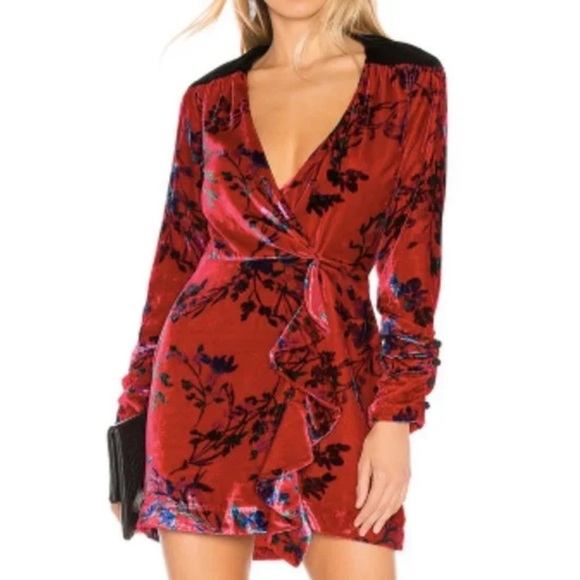 House of Harlow 1960 x Revolve Joline Dress Red new with tags small - Picture 1 of 13